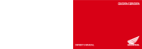Honda CB650RA - Owners manual EN 2024 